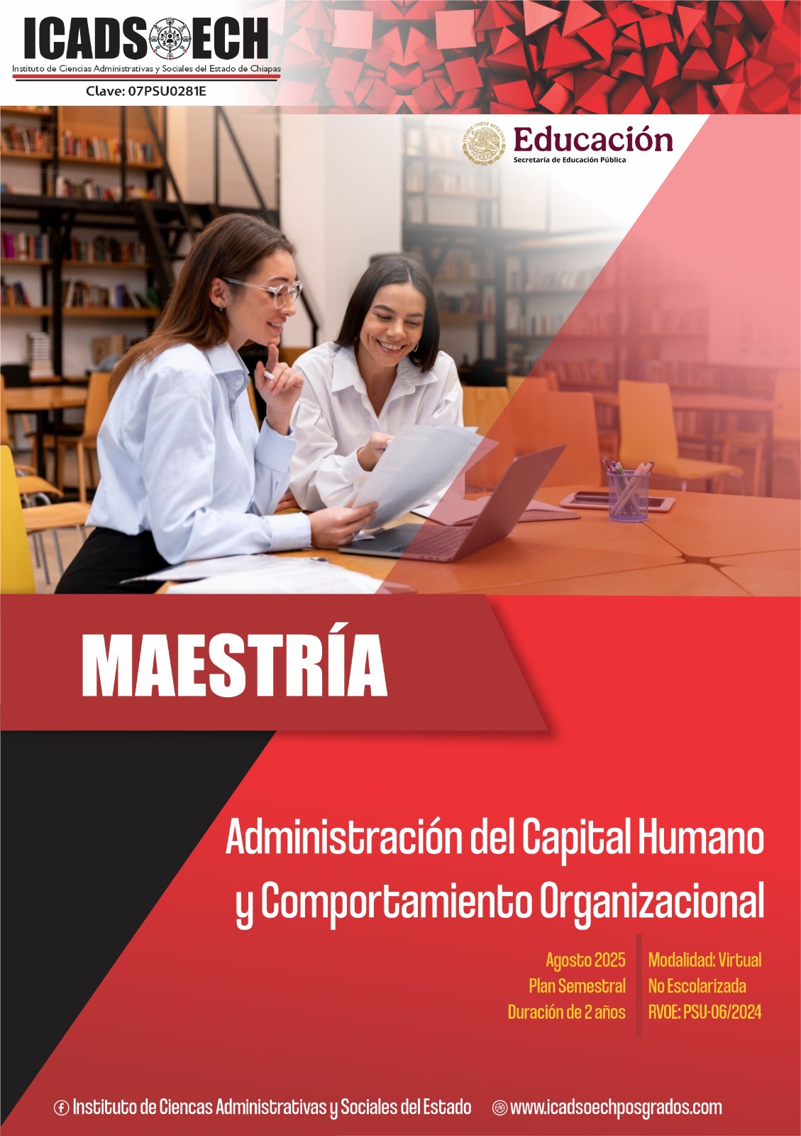 Icadsoech - Maestría en Administración del Capital Humano y Comportamiento Organizacional